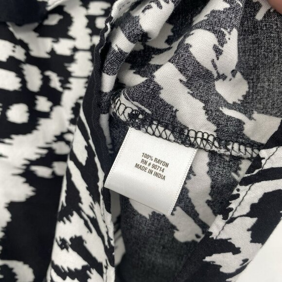 Sam Jess Women's Size Small Black Floral Off The Shoulder Tiered Ruffle Blouse - Picture 8 of 10